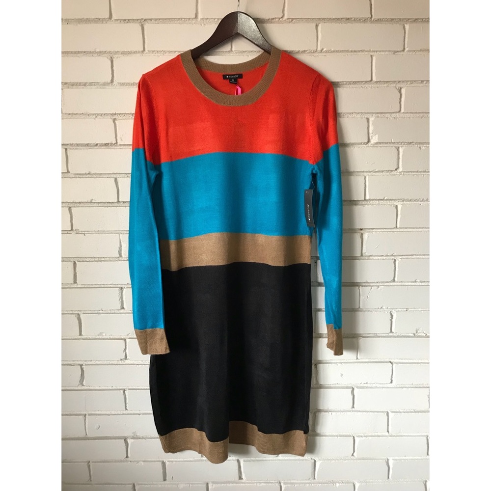 ✨NWT✨Charlotte Ronson Color Block Sweater Dress